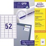 AVERY ZWECKFORM Etiketten 48x21mm A4 ILC QuickPEEL ws 100Blatt, 5.200St/Pck