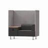 ROCADA Einzelsitz+Tisch BeSoft 1806-4-1, schwarz/grau