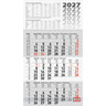 GLOCKEN 3-Monatskalender Wand 2027 300x540mm 5060114007