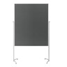 MAGNETOPLAN Moderationstafel evolution plus Filz grau 1200x1500mm, mit Rollen