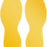DURABLE Bodenmarkierung Fuß 104704 ablösbar, 5St/Pck