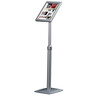 FRANKEN Infodisplay Uni A4 hoch/quer verstellbar 25x125x33cm silber