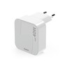 HAMA Schnellladegerät GaN 2xUSB-C Mini-Ladegerät PD 40W, weiß