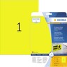 HERMA Folienetiketten 8033 210x297mm gelb, 25St/Pck