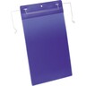 DURABLE Kennzeichnungstasche 175307 Bügel A4 hoch d.bl, 50St/Pck