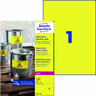 AVERY ZWECKFORM Etiketten 210x297mm A4 LC, wetterfest, gelb, 20Blatt, 20St/Pck