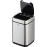 DURABLE Abfalleimer NO TOUCH Edelstahl, rechteckig, 6Ltr