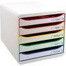 EXACOMPTA Schubladenbox BIG-BOX PLUS 309913D 5Schubfächer weiß/bunt