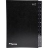 PRO/OFFICE Pultordner A4 schwarz A-Z 24Fächer Hartpappe