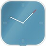 LEITZ Wanduhr Cosy 30x30cm analog Glas beschreibbar, blau