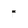 ALCO Markierungsfahne 711 18x10mm schwarz, 20St/Pck