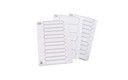 ELBA Einbanddeckel A4 Karton weiß 10-teilig Register 400020742