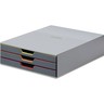 DURABLE Schubladenbox VARICOLOR 3 760327 3Schubfächer grau/farbig