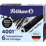 PELIKAN Tintenpatrone 4001 TP/6 301218 brillantschwarz, 6St/Pck