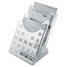 HELIT Prospektständer H6102708 3Fächer DIN A4 grau transparent