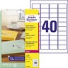 AVERY ZWECKFORM Adressetiketten L4770-25 transparent, 1.000St/Pck