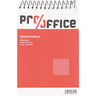 PRO/OFFICE Spiral-Notizblock A7/50Blatt, kariert, weiß