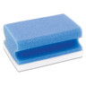 FRANKEN Schreibtafelschwamm X-Wipe! Z1945 7x4,5x9,5cm blau, 2St/Pck