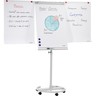 PRO/OFFICE Flipchart Mobil Plus F2400PO, 2 Papierhaltern, hellgrau