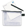 REXEL Reißverschlusstasche Mesh Bag 1300254 DIN A6 PVC schwarz