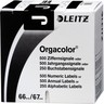 LEITZ Buchstabensignal Orgacolor 66191000 J schwarz, 250St/Pck