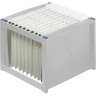 HELIT Hängekorb H6110084 max. 40Mappen DIN A4 lichtgrau/blau