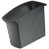 HAN Papierkorb MONDO, schwarz 18Ltr, rechteckig, ergonomisch