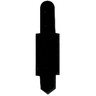 ELBA Stecksignal schwarz 80519 100420859, 100St/Pck