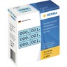 HERMA Nummernetiketten 4803 blau/schwarz sk 10x22mm, 300St/Pck