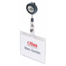 DURABLE Namensschild 813819 90x60mm Hartfolie tr.