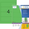 HERMA Ordnerrückenschild 4299 192x61mm grün/braun, 400St/Pck