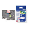 BROTHER P-touch Schriftbandkassette TZE232 12mm:8m laminiert rt auf ws
