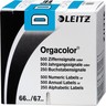 LEITZ Buchstabensignal Orgacolor 66131000 D blau, 250St/Pck