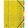 EXACOMPTA Ordnungsmappe A4 Manila-Karton 12 Fächer gelb 54129E