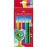 FABER-CASTELL Farbstift ColourGRIP 112412 farbig, 12St/Pck