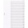 DURABLE Register 682119 DIN A4 10teilig Hartfolie tr