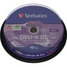 VERBATIM DVD+R 43666 8x 8,5GB DL 240Minuten Spindel, 10St/Pck