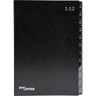 PRO/OFFICE Pultordner A4 sw 1- 12/Jan-Dez 12Fächer Hartpap
