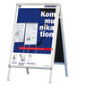 FRANKEN Kundenstopper Standard BSA0 DIN A0 Aluminium silber