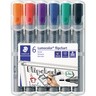 STAEDTLER Flipchartmarker Lumocolor 356 WP6 sortiert, 6St/Pck