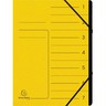 EXACOMPTA Ordnungsmappe DIN A4 7Fächer Karton gelb