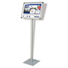FRANKEN Infodisplay BS0902 DIN A3q 120cm Standfuß transparent/silber