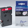 BROTHER P-touch Schriftbandkassette TC292 9mm:7,7m laminiert rt auf ws