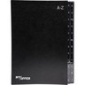 PRO/OFFICE Pultordner A4 schwarz A-Z 24Fächer Hartpappe