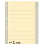 ESSELTE Trennblatt 621023 DIN A4 24x30cm 10/20 Taben Karton ch/gr, 100St/Pck