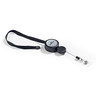 DURABLE Namensschild Halter sw m Textilband u Ausweishalter