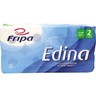 FRIPA Toilettenpapier Edina 2lagig 400Blatt Zellstoff weiß, 8Rll/Pck