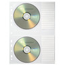 SOENNECKEN CD/DVD Hülle 1612 für 2CDs transparent, 5St/Pck