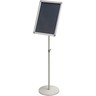NOBO Prospektständer 1902384 DIN A3 35x7x101cm silber