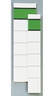 SOENNECKEN Einsteckrückenschild 3349 breit/kurz weiß, 10St/Pck